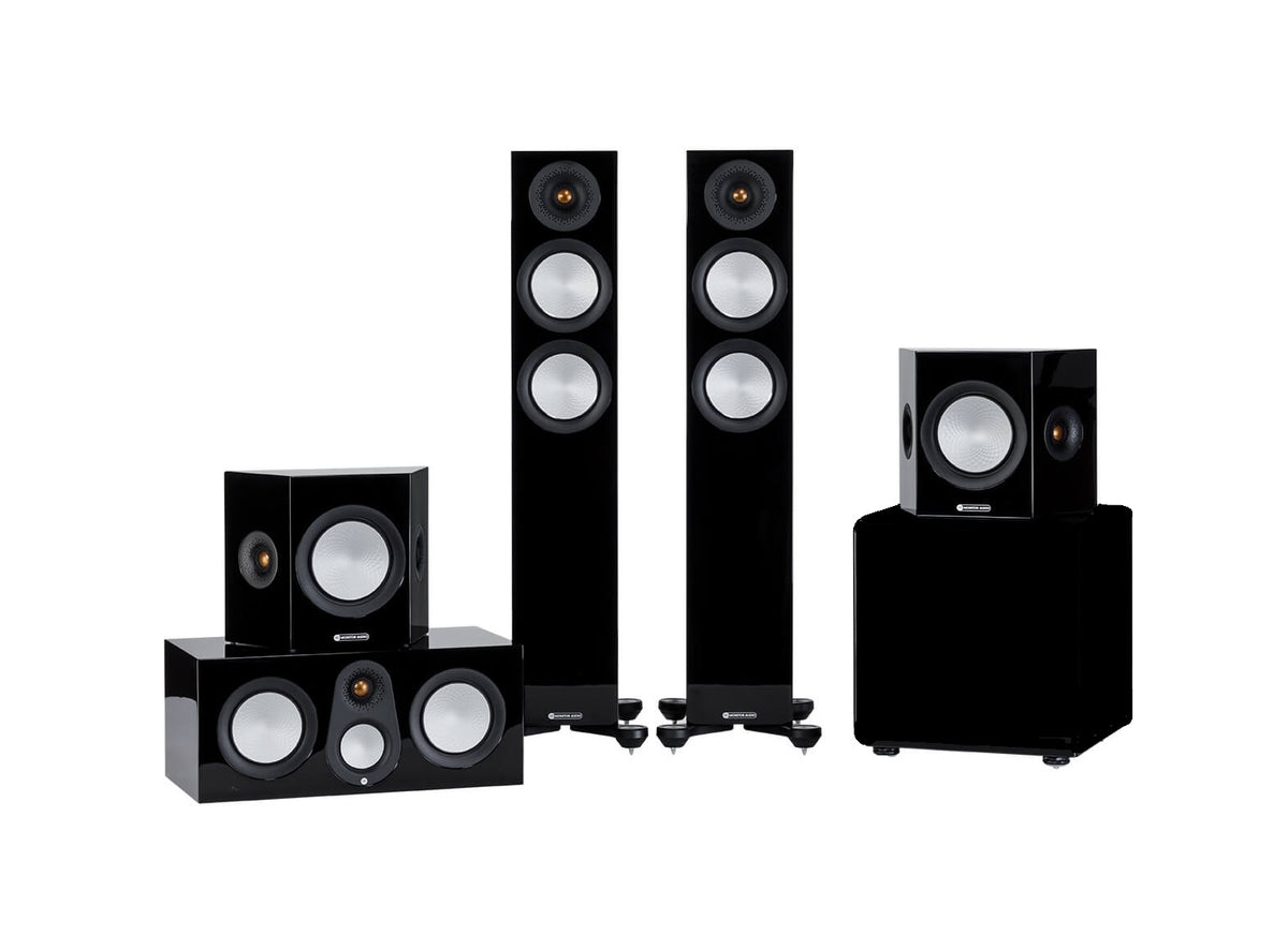 Monitor Audio Silver2 Gloss black ペア Monitor Audio Silver 200 Cinema Pack – audiofi.ca